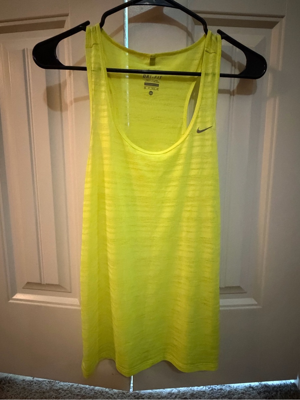 Nike Neon Yellow Racerback Tank Top